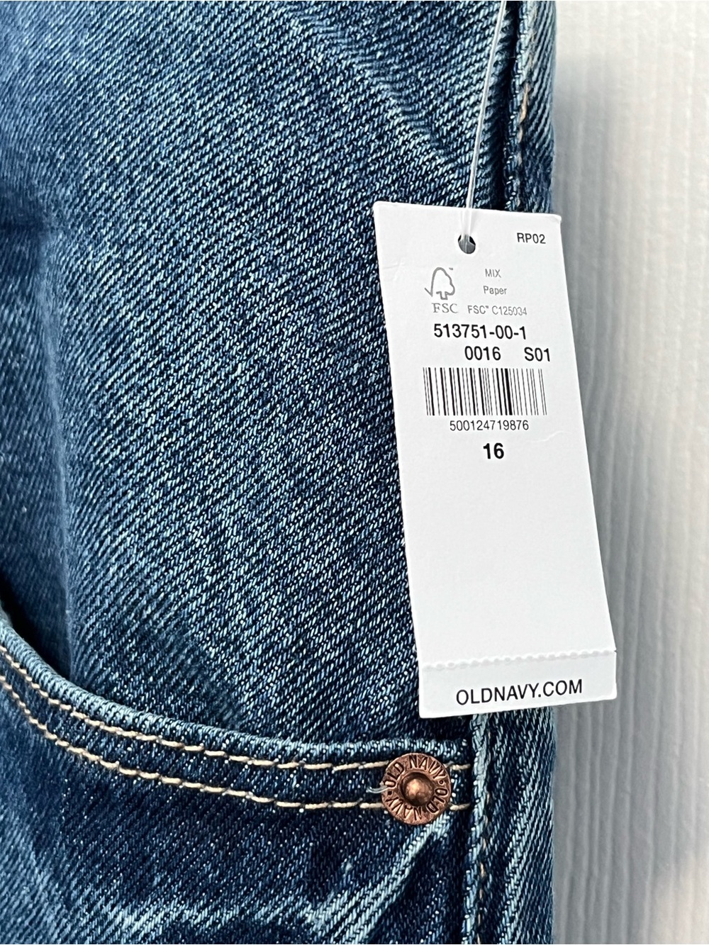Jean Denim Maxi Skirt Old Navy Mid-Rise Med Wash 16 Front Zip NEW Front Slit - Picture 2 of 15